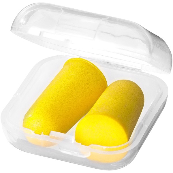 Serenity earplugs with travel case - Yellow