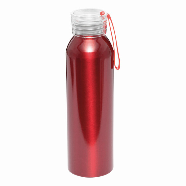 Aluminium Drinking Bottle Looped - Red