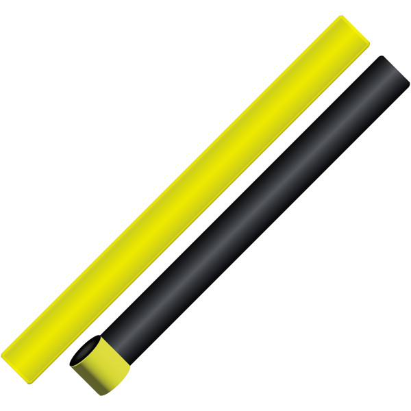 Slap wrap refletor de TPU com 34 cm RFX™ - Amarelo neón