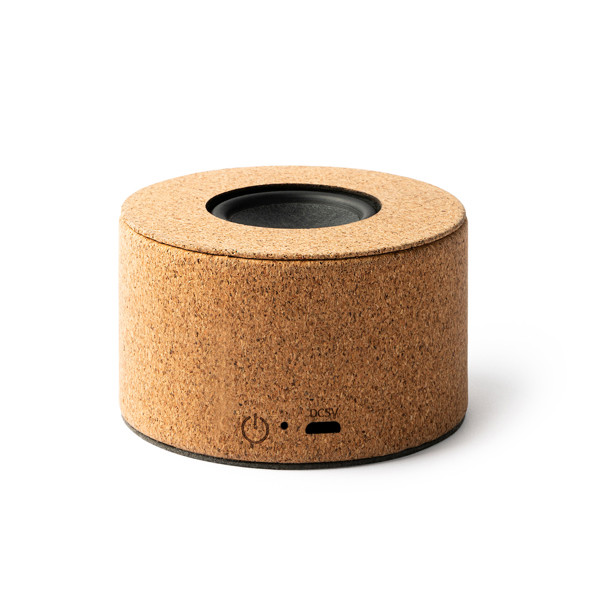 Personalised bluetooth speaker made of natural cork 3W with hands-free function