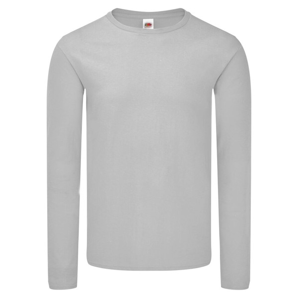 Adult Colour T-Shirt Iconic Long Sleeve T - Grey / S