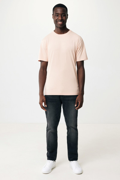 Iqoniq Kakadu relaxed recycled cotton t-shirt - Peach Nectar / XS