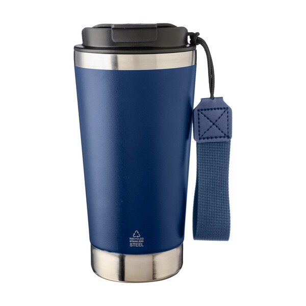 Gobelet thermos double paroi Kayla | Recyclé | 500 ml - bleu