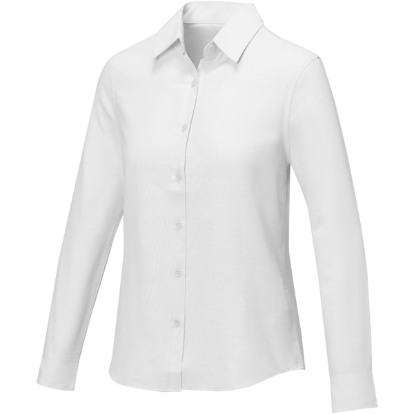 Camisa de manga larga para mujer "Pollux" - Blanco / 4XL