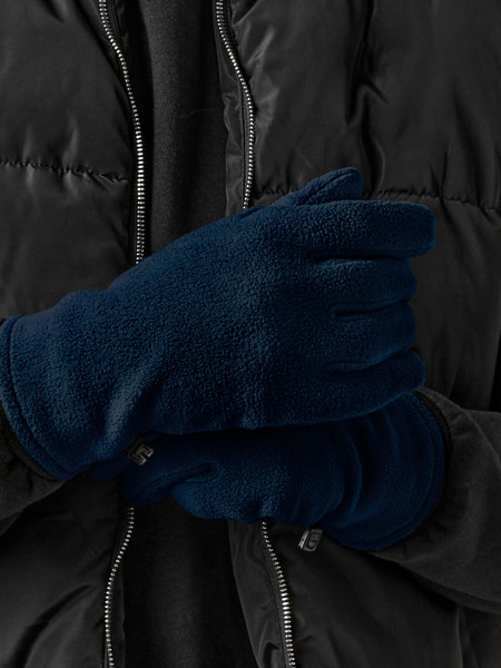 Recycled Fleece Gloves - Steel Grey / L/XL