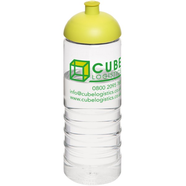 H2O Treble 750 ml sportovní lahev s kupolovitým víčkem - Průhledná / Limetka