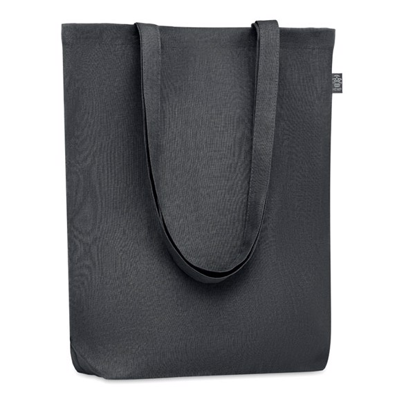 Shopping bag in hemp 200 gr/m² Naima Tote - Black