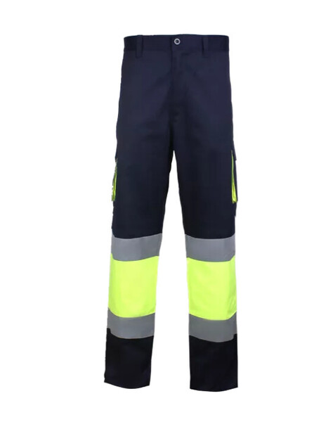 Calças Multi-Usos de Alta-Visibilidade 235g./m2 Azuis e Amarelas