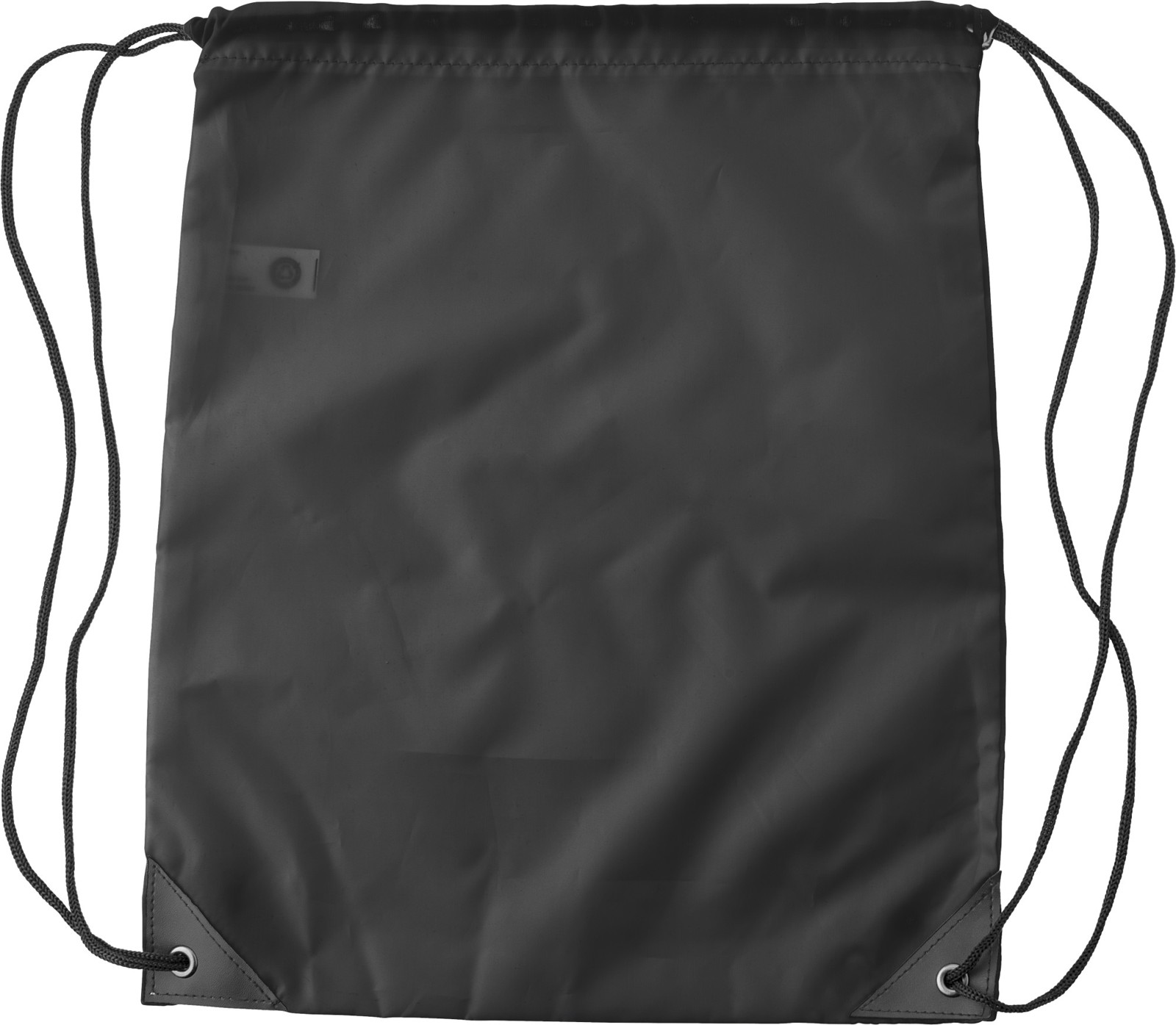 RPET polyester (190T) drawstring backpack - Black