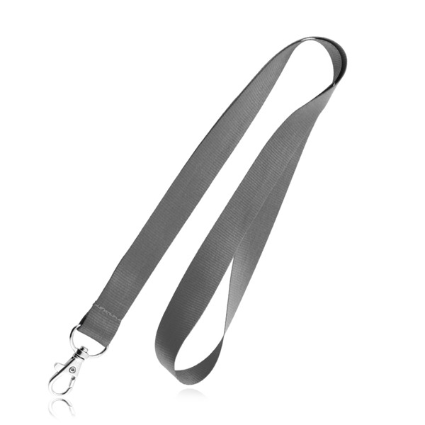 Lanyard En Polyester - Gris Foncé / U