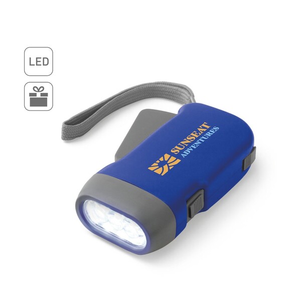 EDDIE. Dinamo lampa sa 3 LED - Plava