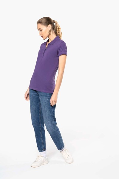 Ženska polo majica kratkih rukava od pikea - Light Royal Plava / 3XL