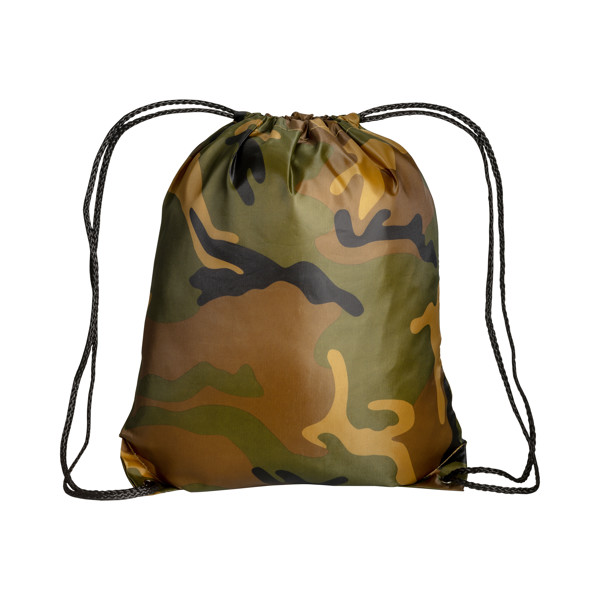 210T Polyester Camouflage Backpack With Drawstring Closure And Reinforced Corners