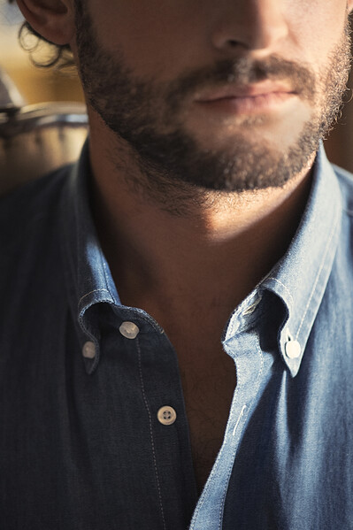 Harvest Jupiter Shirt Black Denim M