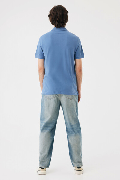Polo tričko IQONIQ Yosemite z recykl. bavlny - Moon Blue / XL