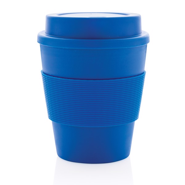 Többször használatos kávésbögre rácsavarható tetővel 350 ml - Kék