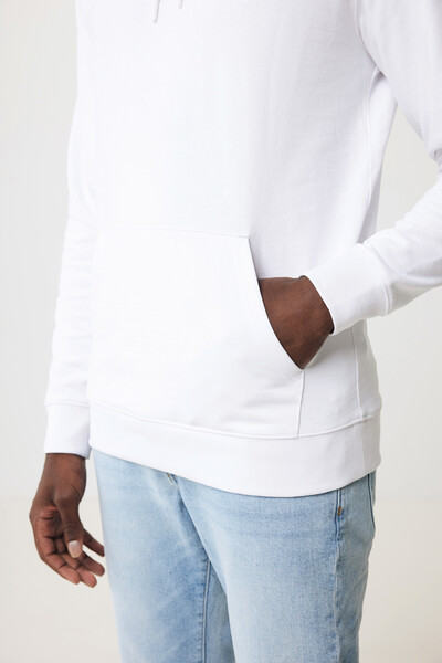 Mikina s kapucí Iqoniq Jasper z recykl. bavlny - Recycled White / M