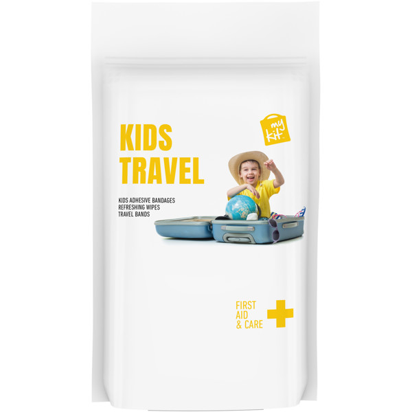Kit de voyage MyKit pour enfant avec pochette en papier - Blanc