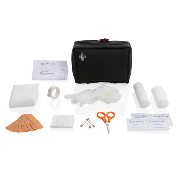 XD - RECYCLED NUBUCK PU POUCH FIRST AID SET