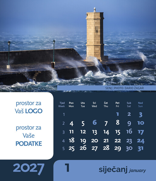 Stolni CD kalendar – Ljepote hrvatske
