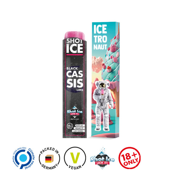 Long Box, Shot Ice 1Er, Weiß / Shot Ice Wassereis, Sorte Icy Ipanema, Alkoholfrei, 40 Ml