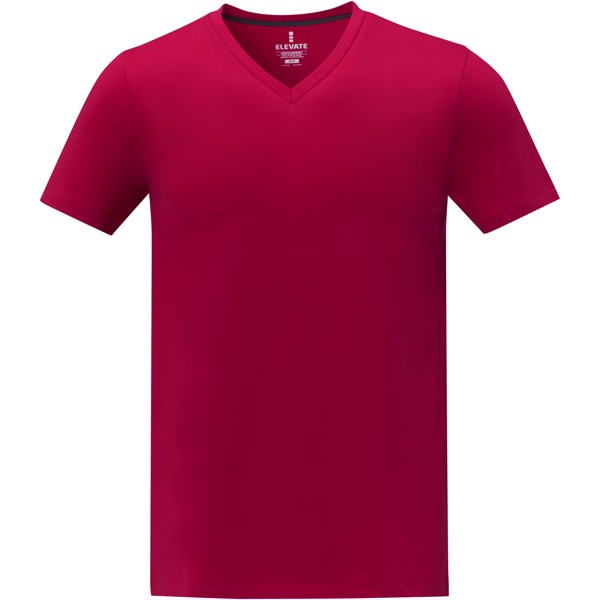 T-shirt Somoto manches courtes col V homme - Rouge / XS