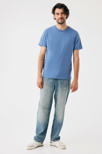 Lehké tričko IQONIQ Sierra z recykl. bavlny - Moon Blue / XXXL