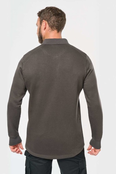 Majica s polo izrezom - Tamno Siva / XS