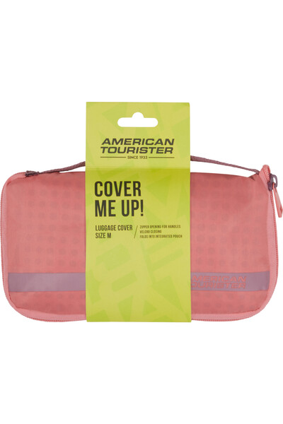 American Tourister - Ta Foldable Luggage Cover M - Pink/Mauve