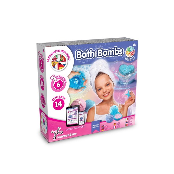 Bath Bombs Kit III. Brinquedo didático fornecido com saco de oferta em papel kraft (115 g/m²)