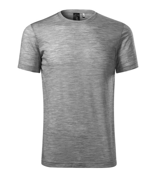 Tričko Pánske Malfini Premium® Merino Rise - Tmavosivý Melír / 2XL
