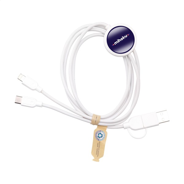Charging Cable RCS Recycled ABS-TPE câble de charge - Blanc