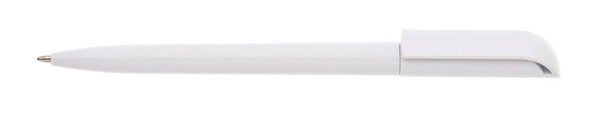 Rotate Plastic Ballpoint Pen - White