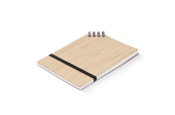 Cahier à reliure d'angle en bambou A6 - Nature