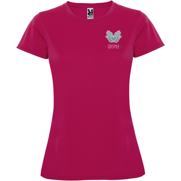 T-shirt sport Montecarlo à manches courtes pour femme - Rossette / S