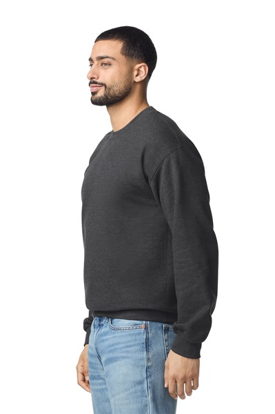 Softstyle™ Midweight Fleece Adult Crewneck - White / XL
