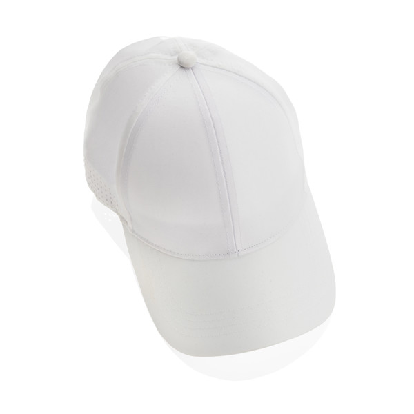 Casquette de sport 6 panneaux en rPET Impact AWARE™ - Blanc