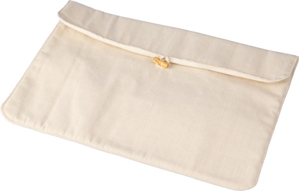 Saco para laptop de algodão (220 gr/m²) Dirk - Black