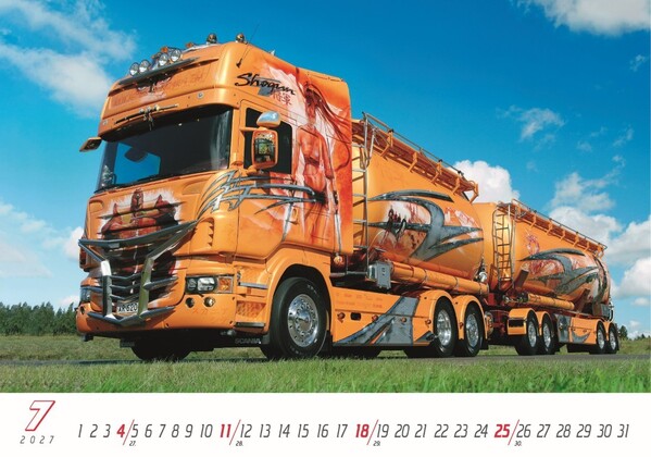 Nástenný Kalendár Trucks 2027