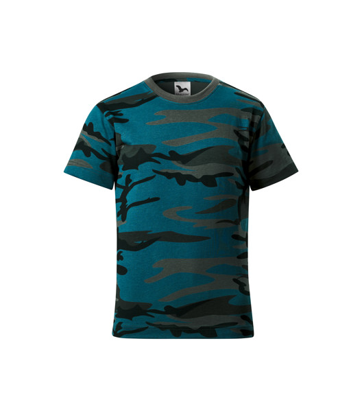 Tričko Detské Malfini® Camouflage - Camouflage Petrol / 146 cm/10 rokov