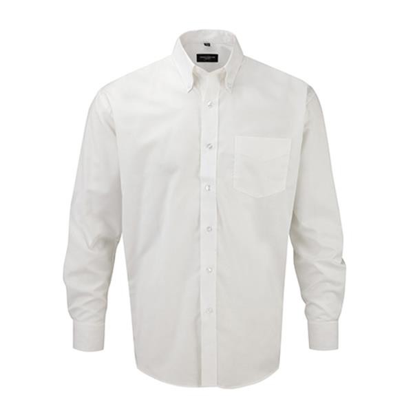 Camisa Oxford Homem Manga Comprida135g - 70% Algodão/ 30% Poliéster - Preto / L