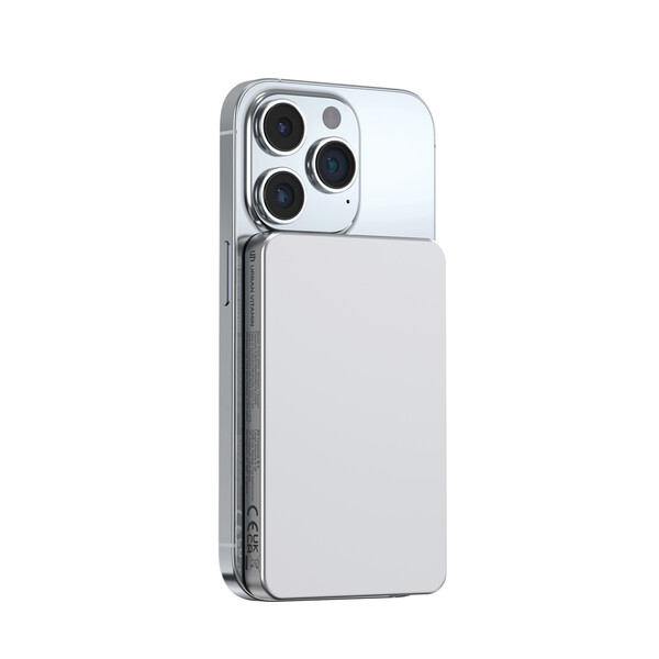 Urban Vitamin Marin 5000mAh magnetic 15W wireless powerbank - Zilver