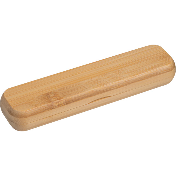 ROSEMARY Bambusové guľôčkové pero s puzdrom - Beige