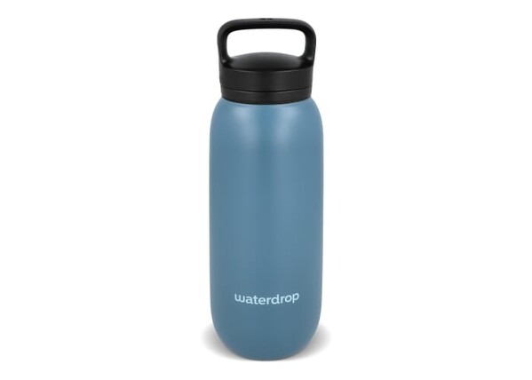 Bouteille isotherme polyvalente Waterdrop avec bec 600 ml - Bleu gris