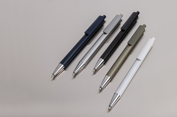 Stylo en aluminium recyclé certifié RCS Amisk - Bleu