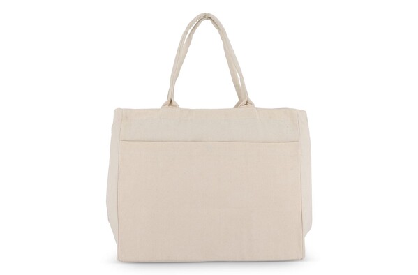Sac fourre-tout en coton avec fermeture éclair OEKO-TEX® 39 x 24 x 34cm 320g/m².