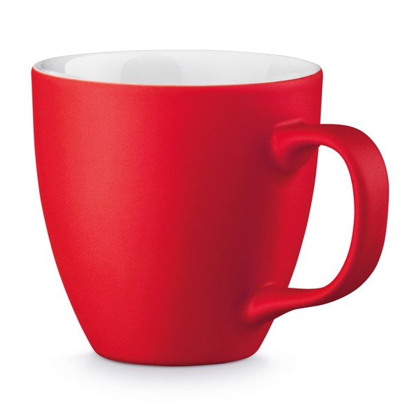 PANTHONY MAT. 450 mL hydroglaze porcelain mug - Red