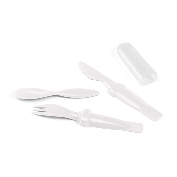RHUBARB. Cutlery set - White