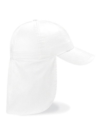 Junior Legionnaire Style Cap - White / One Size