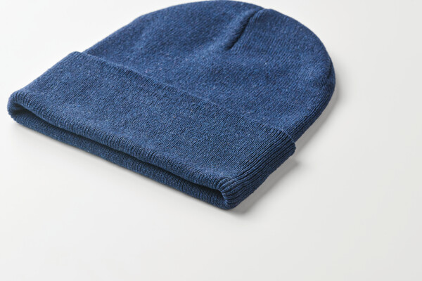 Bonnet tricoté avec revers Beanix - Bleu